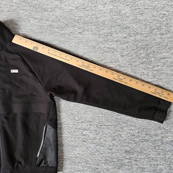 FIGS Sydney Scrubs Jacket Black Womens Small Full Zip Medical Nurse Alchemy LOGO - Picture 15 of 15